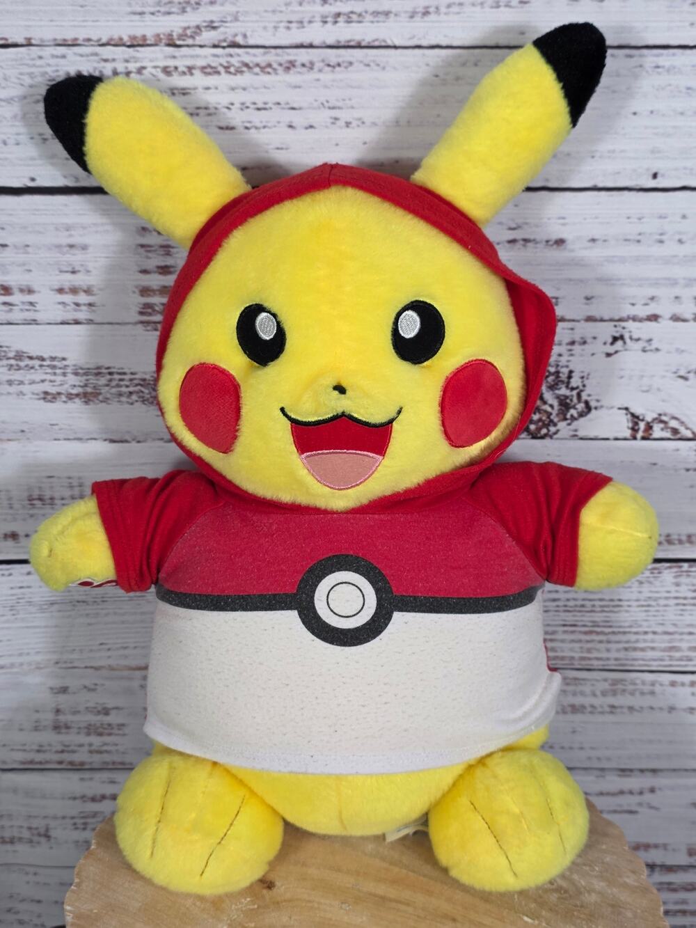 Build A Bear Pikachu Pokemon Hoodie Plush Stuffed Animal